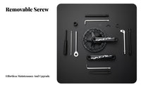 144 BCD Crankset Aluminum Alloy Fixed Gear Crankset Lightweight Track Bike Chainset for Biking Hobbyists, Everyday Cyclist S, Velodrome, Commuting