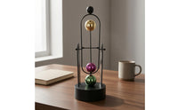 Moving Desk Ornament Arched Design USB Desk Ornament Glossy Spheres