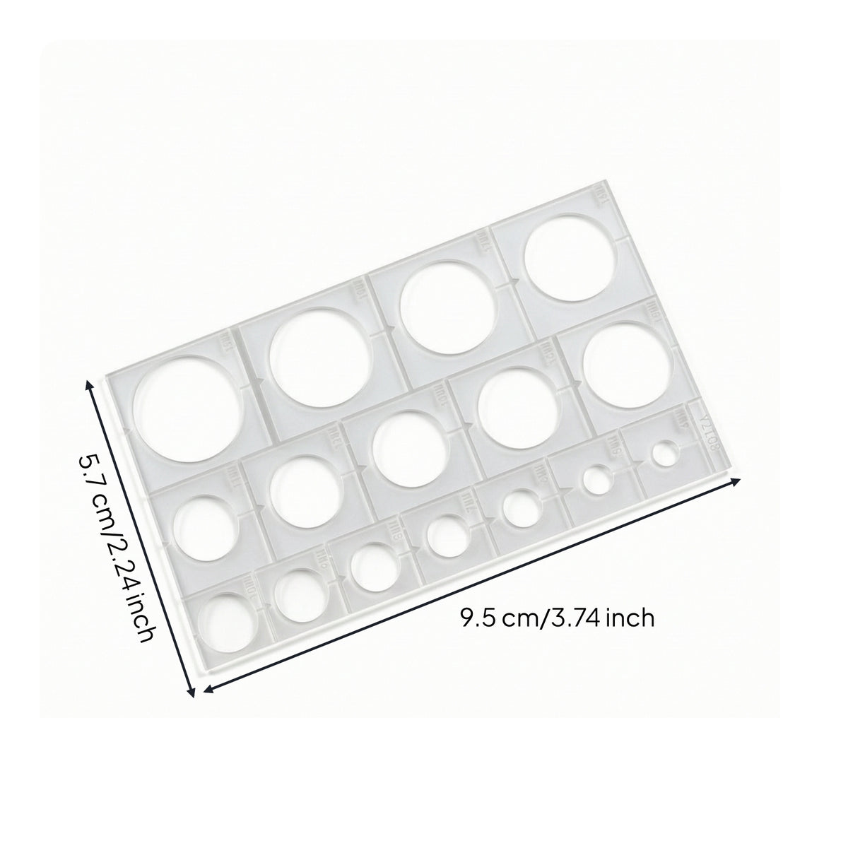 Circle Masking Stencil Accurate Masking Sheet with Circular Cutouts Circle Stencil Thin Stencils Metallic-Finish for Hobbyists