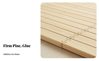 Foldable Wooden Slat Frame Glueless Construction Foldable Slatted Frame No Box foundation Needed Mattress Support for Homeowners, Guest Room, Apartment