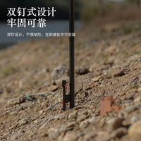 户外可拆卸双钩灯架支架便携可伸缩双头照明灯杆野营灯挂钩挂架