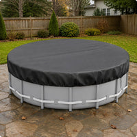 On-Ground-Ground Pool Cover Silver-Coated Round Pool Cover 210D Oxford Cloth