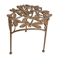 Dragonfly Stool Cast Iron Display Stand Curved Brackets