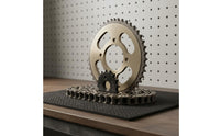 Motorcycle Chain and Sprocket Set High Tensile Strength Motorcycle Drive Chain Sprocket Kit for DIY Enthusiasts