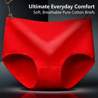 Underwear Women Multipack in Soft 100% Material with Wide Waistband, Breathable Knickers with Fine 40 Count Weave, Comfortable Pants