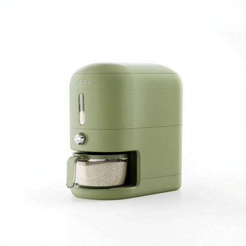 Rice Dispenser Press-Style Rice Container with Window Transparent for Kitchen