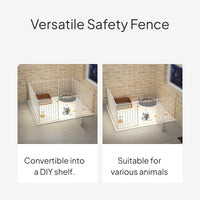 Pet Playpen Indoor Fence with Adjustable DIY Panels