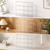 Acrylic Wall-Mount Baseball Display Case with Clear Dustproof Lid