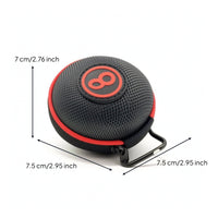 Billiard Ball Case Portable Billiard Ball Holder with Carabiner Reliable