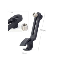 Space Saving Drum Rim Mic Clamp Easy to Install Snare Drum Mic Holder Long-Lasting Musical Instrument Accessory Lightweight for Drummers, Recording Artists, Sound Engineers