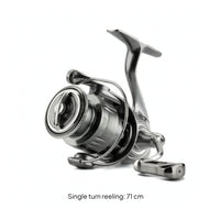 Rotating Reel with Shallow Spool Waterproof Carbon Fiber Fishing Reel Lightweight for Anglers