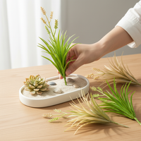 Mini Artificial Wheat Ear Air Plant for Micro Landscape Decor