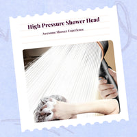 High Pressure Shower Head, Handheld Showerhead Kit, Adjustable No-Drill Installation, Bathroom, Home, Massage Spray