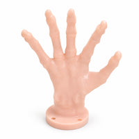 Skeletal Hand Stand Five-Finger Ball Display Holder Glossy