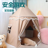 Kids Indoor Play Tent, Princess Castle Game House, Foldable