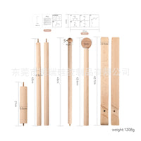 Wooden Baby Crib Mobile Holder with Adjustable Stand