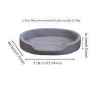 Orthopedic pet bed, washable cover