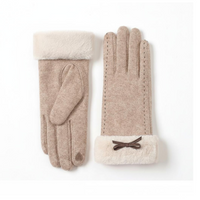 Winter Wool Gloves, Women, Touchscreen, Warm, Outdoor, Gift