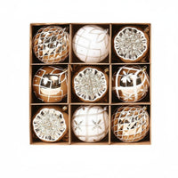 100 Pieces Christmas Bauble Set Bright hues Tree Dangler Large Quantity Pack