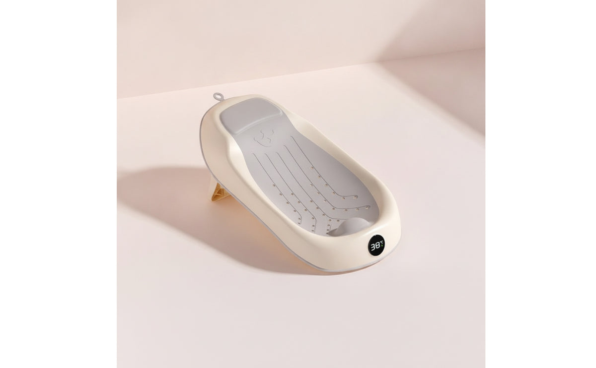 Non-Slip Infant Bathtub with Support | Soft-Touch, infant Bathtub with Stand, for washroom