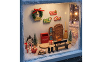 43 Pieces Mini Christmas Scene Set Mixed Material Seasonal Decoration Detailed