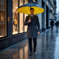 Auto-Open Long-Handle Umbrella Straight-Shaft Automatic Umbrella 8-Rib Waterproof for Commuters, Professionals, Daily Commute, Promotions, Business Travel
