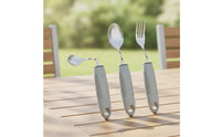 3 Pieces Adaptive Cutlery Set Flexible Utensils with Twistable Shaft for Elderly