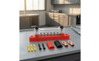 Transparent 6-Way Bus Bar with Cover Clear Busbar Slimline Bus Bar with Cover Easy to Install for DIYers, Electricians, RV, Boat, Automotive