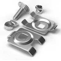 10 Pieces Double Rod Fence Connector Easy to Install Hardware Universal Fit