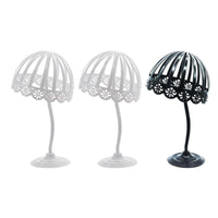 Stable Base Tabletop Hairpiece Stand Multiple Uses Hat and Hairpiece Holder Long-Lasting Headwear Storage Rack Decorative Design for Dressing Room, Closet, Retail Retail Outlet