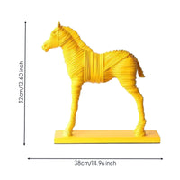 Horse Sculpture Abstract Horse Figurine Modern for Office Desk, Art Collectors