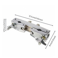 Cymbal Mounting Clamp Adjustable Cymbal Holder Clamp Sturdy Metal Drum Kit Extension Mount for Percussion Drummers