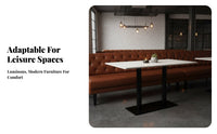 Dining Booth Set Minimalist & Aesthetic Cafe Furniture Long-Lasting Construction Easy to Clean for Business Owners