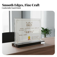 Clear Document Frame Thickened Material Acrylic Sign Holder Easy Insert Design