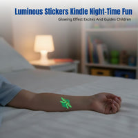 Waterproof Skin Decal Stickers for Kids, Glow-in-the-Dark Butterfly Bee