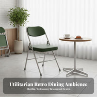 5 Pieces Space-Saving Foldable Dinette Set space-efficient Square Folding Table with 4 Stools Portable business Furniture Easy to Clean for Restaurant Owners, Food Stall Vendors, function Hosts, pasta Shops, Restaurants, Small areas, Dining Room