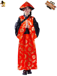 Traditional Chinese Children's Tang Suit Carnival Costume for Masquerade and Stage Performance