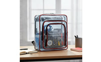 Pvc Backpack Anti Clear Bag with Front Pocket Translucent Backpack with Front Pocket for Technicians, Students, School