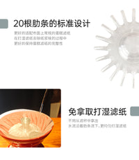 手冲咖啡V60锥形山文折纸滤杯T1滤纸使用压纸辅助把件可热水冲压.