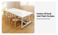 Kindergarten Training Table Thickened Tabletop Kids Activity Table Rounded Corners Children's Furniture for Students, Childcare Facility, Playroom