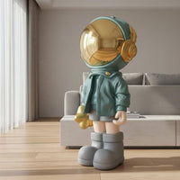 Astronaut Statue Bright Luxury Astronaut Figurine Statement Piece