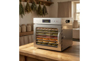 Built-in Light Stainless Steel Food Dehydrator Mesh Trays Countertop Food Dehydrator