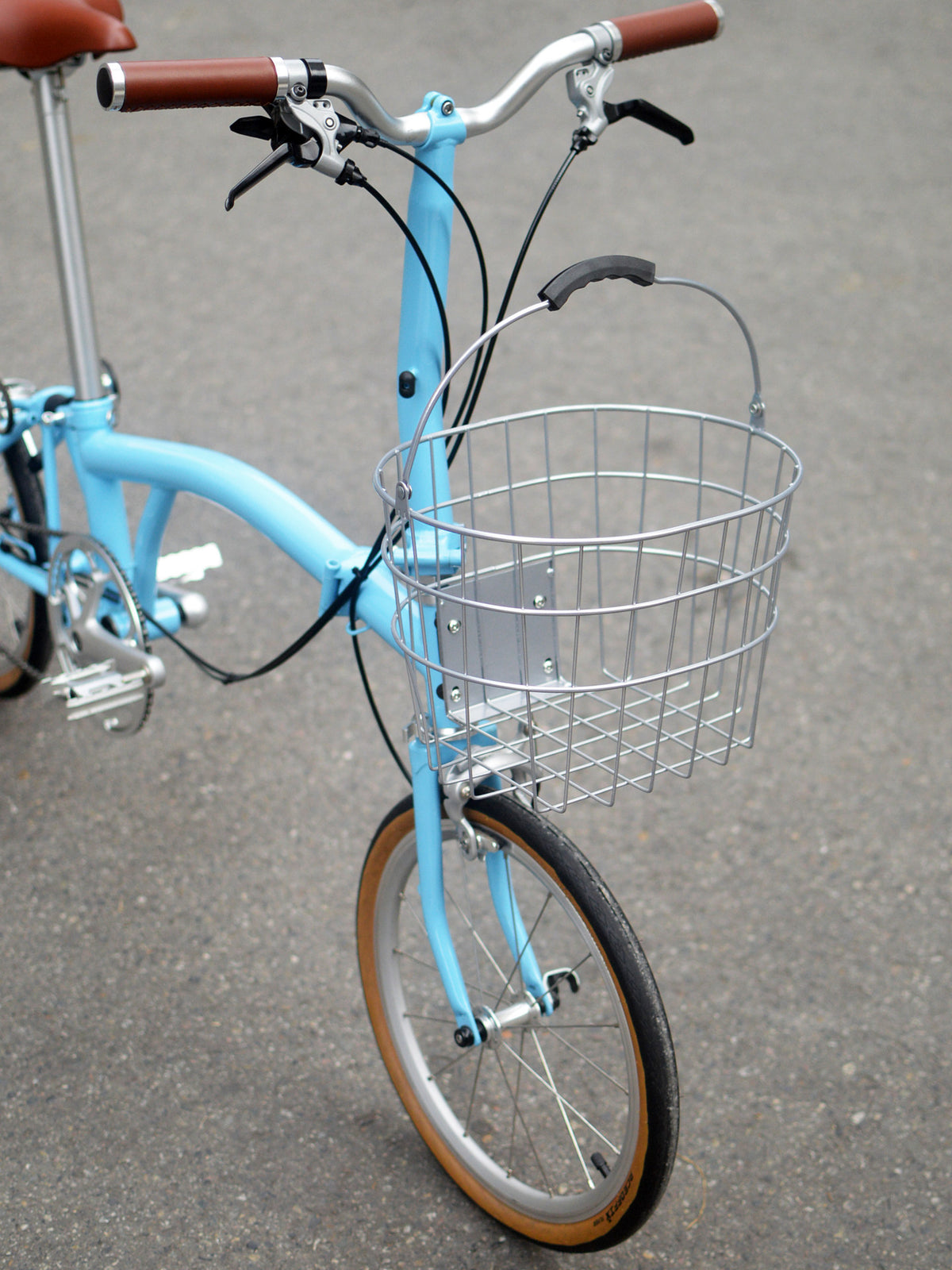 DayDayBike Front Basket for Folding Bikes, Metal, 33x26 cm, 5 kg Capacity