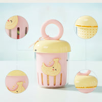 Transparent Fruit Washing Cup Compact Cup with Draining Basket Clear Fruit Washer Portable for Kitchen
