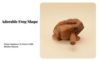 Wooden Frog Guiro Decorative Wooden Frog Rasp Natural Finish for Musicians, Kids