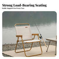 Foldable Design Low-Silhouette Camp Armchair Lightweight Folding Chair Long-Lasting Portable Seat Strong Frame for Picnickers, Beachand Travelers, Fishing, Picnic, Picnics, Beach