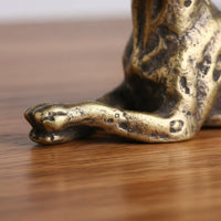 Spotted Dog Figurine Tea Pet Chinese Astrological Dog Figurine Feng Shui Decor