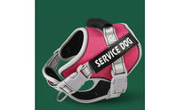 Quick-Release Buckles Service Dog Harness Metal Leash Rings Padded Mesh Harness Top Handle Service Dog Vest Adjustable for Low Light