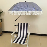 1 Umbrella Portable Camping Sunshade Outdoor 360° Rotating Secure Clamp Alloy Frame Integrated Design Convenient Sun Protection Suitable for Fishing Beach Chair Hiking