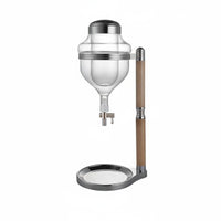 Japanese Design Sake Dispenser Hot and Cold Use Crystal Beverage Chiller Pot Push-Button Spirit Server for Parties
